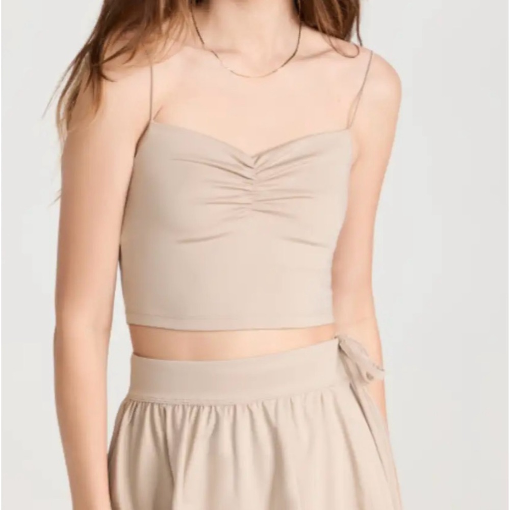 Madewell MWL Flex‎ Macaron Sweetheart Tank. Cream color. Size XS . NWT